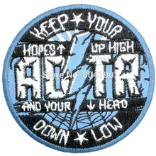 День, чтобы запомниться, сохраните свои ожидания высокой музыкальной группы панк-рок вышитые железные на/нашивка на одежду тяжелый металл пользовательский дизайн патч