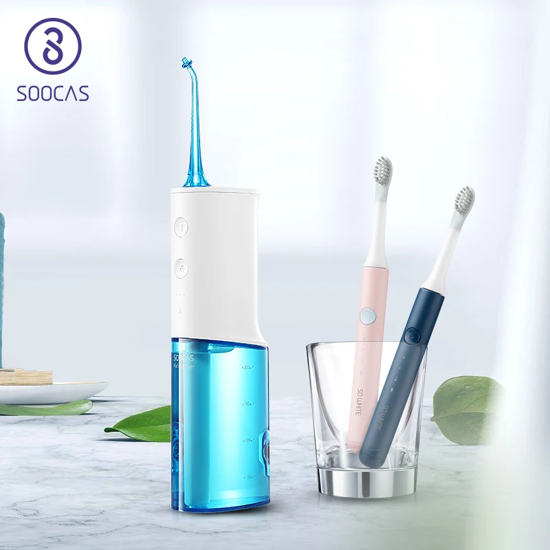 

SOOCAS Dental Water Flosser xiaomi Electric Portable Oral Irrigator Waterproof water jet flosser Rechargeable Tooth Mouth Clean