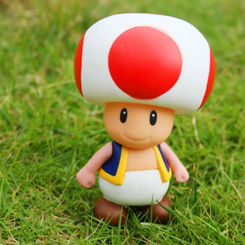 Бесплатная доставка Super Mario Bros цифры гриб Toadette ПВХ фигурку Модель...