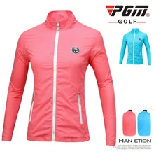 PGM Женская куртка для гольфа легкая ветровка женская одежда для гольфа с длинным рукавом ветрозащитная спортивная одежда D0506
