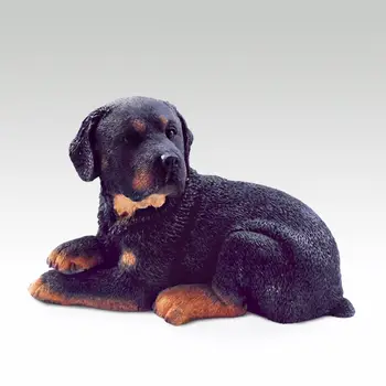 

Resin MINI England Rottweiler dog Hand Painted simulation model Statue