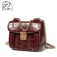2016 frauen Messenger Bags Künstliche Leder Damentasche Umhängetaschen Kleine Casual Schulter Kettenschloss Bolsas