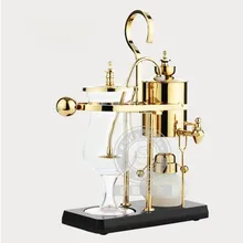 Кофейник с присоской, ручная кофемашина, высокое боросиликатное стекло+ 304, горшок из нержавеющей стали, 4-5 человек, 26,6x12x37 см