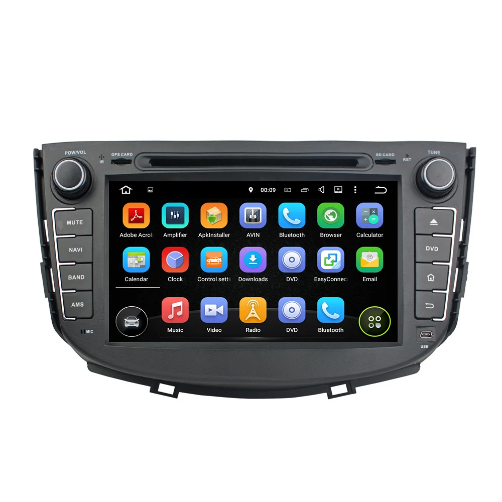 Best Android 8.0 octa core 4GB RAM car dvd player for LIFAN X60 ips touch screen headunits tape recorder radio with gps 1