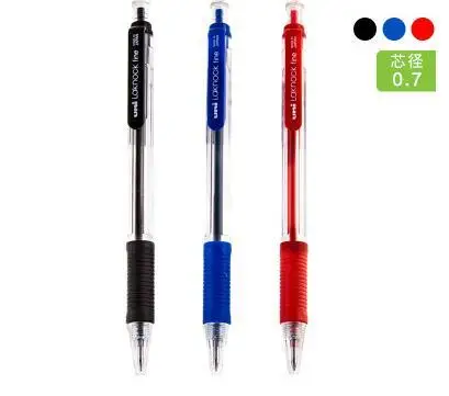 

Japan Uni Uni-ball SN-101 Laknock Fine Retractable Ballpoint pen 0.7mm Black/Blue/Red for School Office Supplies
