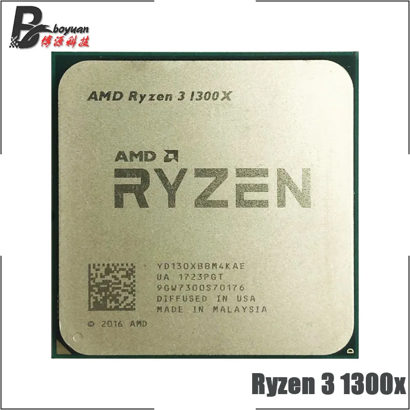 

AMD Ryzen 3 1300X R3 1300X 3.5 GHz Quad-Core Quad-Thread CPU Processor YD130XBBM4KAE Socket AM4