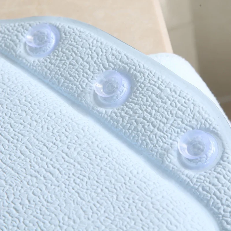 Подушка для ванной с присосками надувная махровая ткань Подушка под шею Мягкая спа подушка для ванны случайный цвет