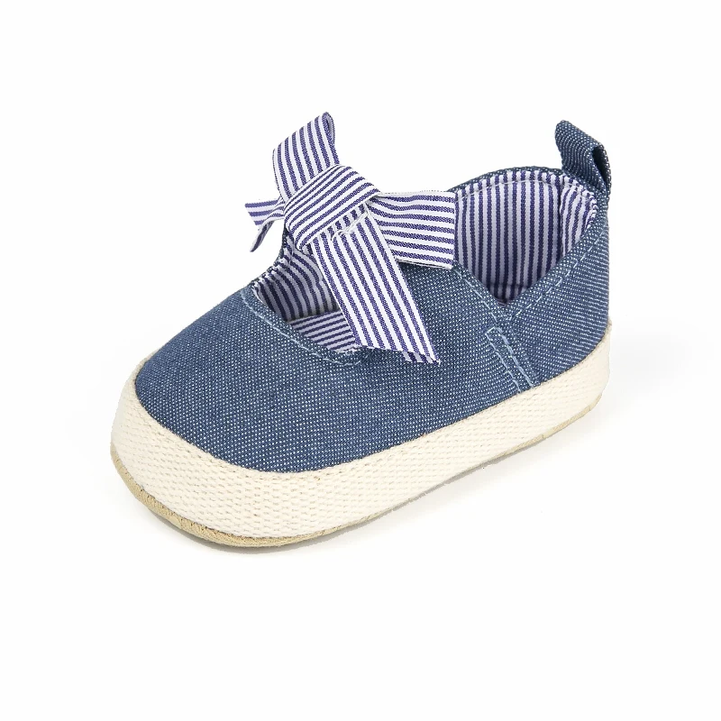 Adela Flower Baby Girl Princess Shoes Striped Big Bow Soft Soled Anti-Slip Infant Toddler Crib Kids First Walkers 0-18 Months Adela Flower Baby Girl Princess Shoes Striped Big Bow Soft Soled Anti-Slip Infant Toddler Crib Kids First Walkers 0-18 Months