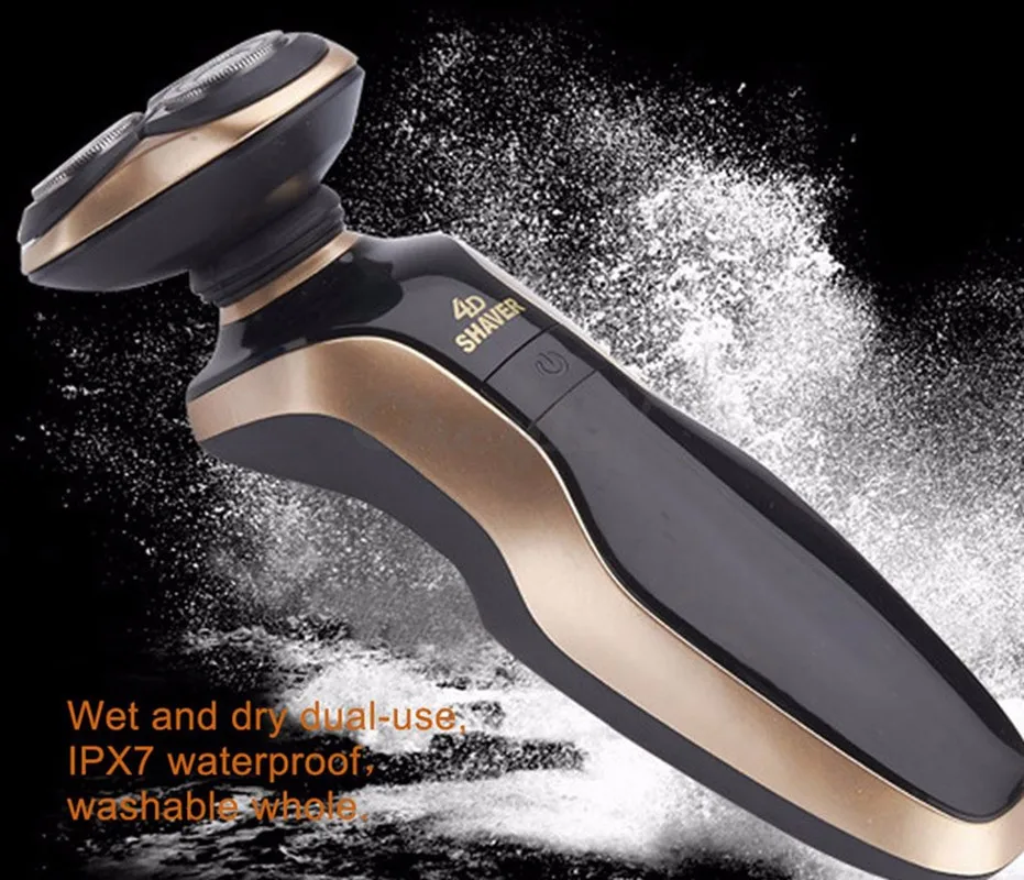 Free Shpping 2016 New Waterproof Electric shavers For Man Washable Beard Razors Men Face Care | Бытовая техника