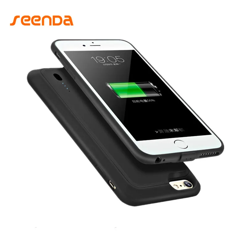 Voor iphone 6 s/6 Batterij Case Seenda Super dunne Telefoon batterij case telefoon Tas met power bank Oplader Voor iphone 6/6 s plus