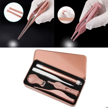 

Baby Nail Clipper Ear Wax Pickers Cleaner Flashlight Earpick Earwax Remover Luminous thermometer Cleaning Five In One Tool