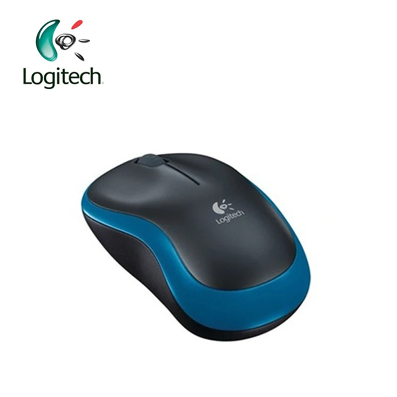 Беспроводная мышь Logitech M186 2 4G с эргономичным нано ресивером 1000 точек/дюйм две руки