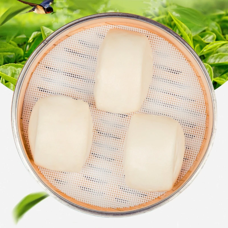 

20/25/30cm Round Silicone Eco-friendly Steamer Pad Household Dumplings Mat