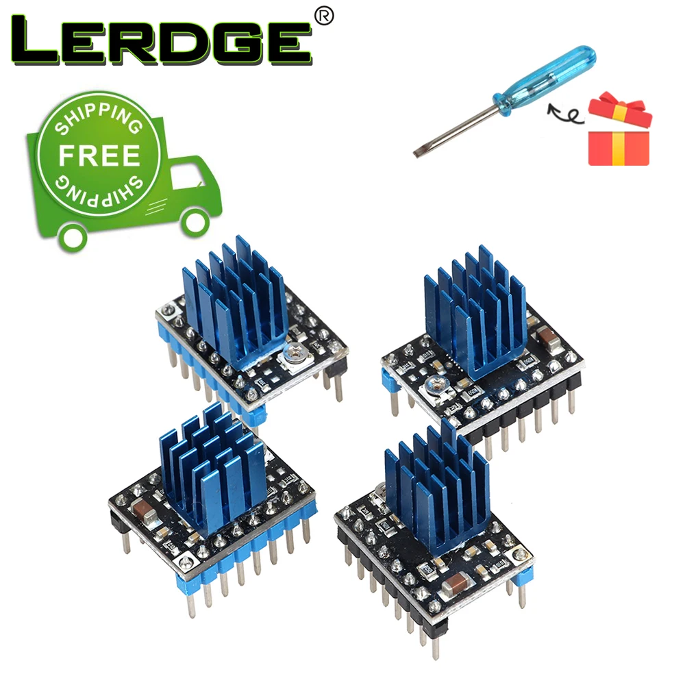 

LERDGE A4988 stepper motor driver module With New Aluminum HeatSink 3d Printer Parts for reprap 4pcs or 5pcs Free Shipping