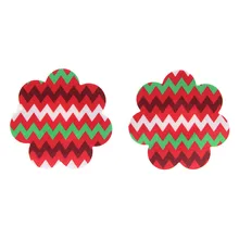 Прекрасный Рождественский соска Обложка Цветок звезды Форма сиськи Стикеры s один размер Для женщин груди соска Обложка Стикеры милый соски NCW126