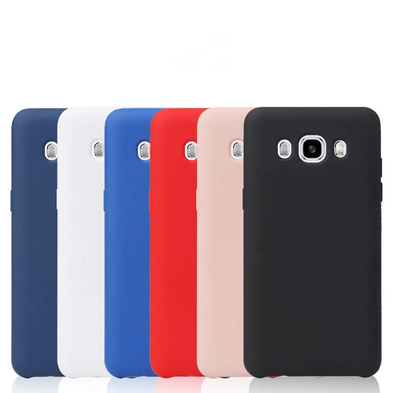 

For Samsung Galaxy J5 2016 Case Liquid Silicone Rubber Soft Cover For Samsung J5 2016 J510 Candy color Cases Shockproof Coque