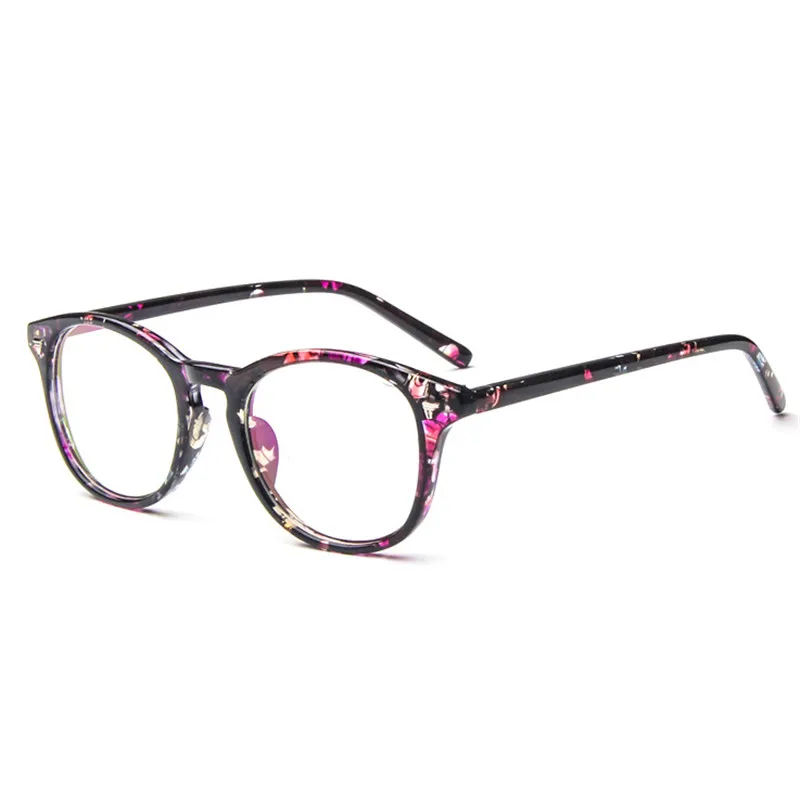 LeonLion пластиковые солнцезащитные очки для женщин маленькая оправа прозрачные линзы очки Классические винтажные уличные Oculos De Sol Gafas UV400 - Цвет линз: BlackFlower