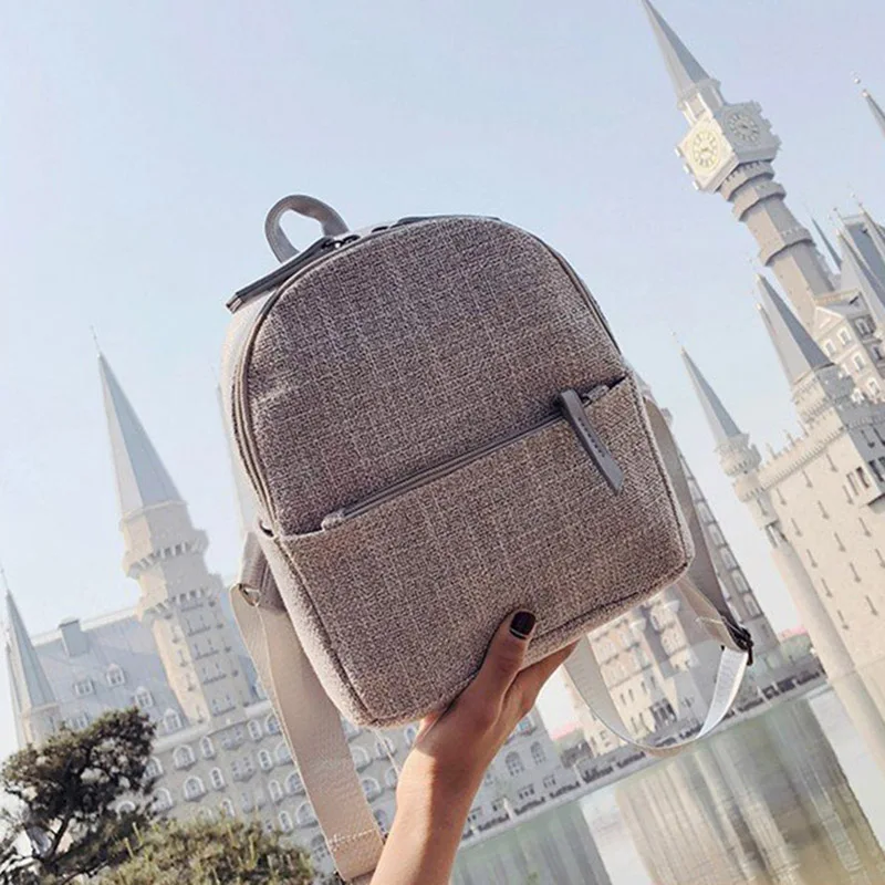 New Women Fahsion Canvas Backpacks Student Travel Female Casual Shoulder Bags Lady Weave Mochila Holiday Knit Back Pack BP3015 (19)