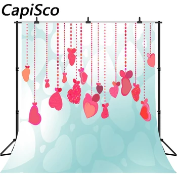 

Capisco Thin Vinyl Wedding Photography Backgrounds Valentine's Day Computer Printed Photography Background for Photo studio