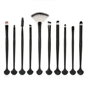 

Pro 10 Pcs Makeup Brushes Set Foundation Contour Powder Eye Shadow Eyeliner Lip Blending Brushes Cosmetic Beauty Make Up Tools