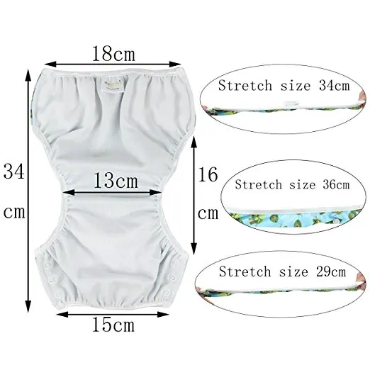 Летние Плавание пеленки штанишки для подгузников многоразовые регулируемые детские для маленьких мальчиков для маленьких девочек