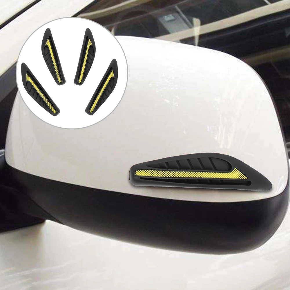 

LEEPEE Rubber Universal Side Edge Protection Car Sticker Car Decors Door Guard Protector 4Pcs/Set 4 Colors