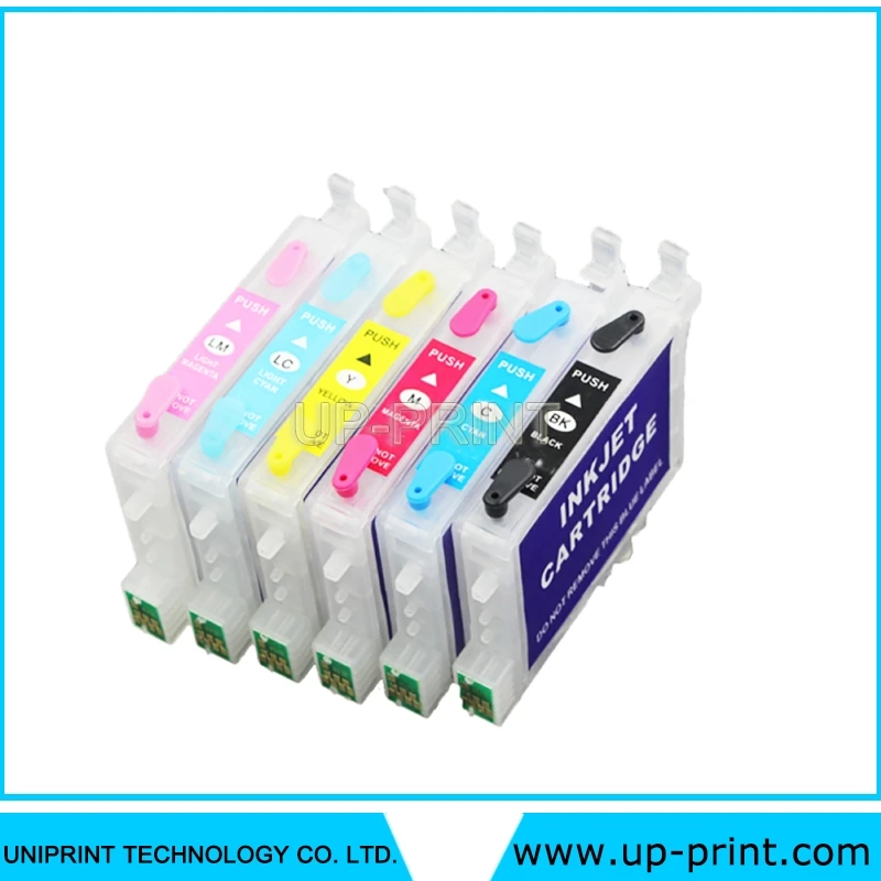 6 шт. картриджи для принтера STYLUS PHOTO R200 R220 R300 R300M R320 R340 RX500 RX600 RX620 RX640|ink cartridge|ink cartridge