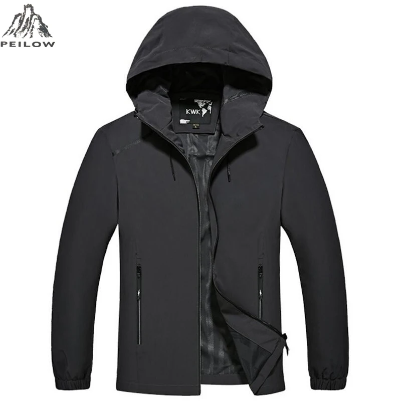 

PEILOW new soild color Soft Shell Military Jacket men Waterproof Windbreaker Hunt Clothes Army Men Outerwear Jackets And Coats