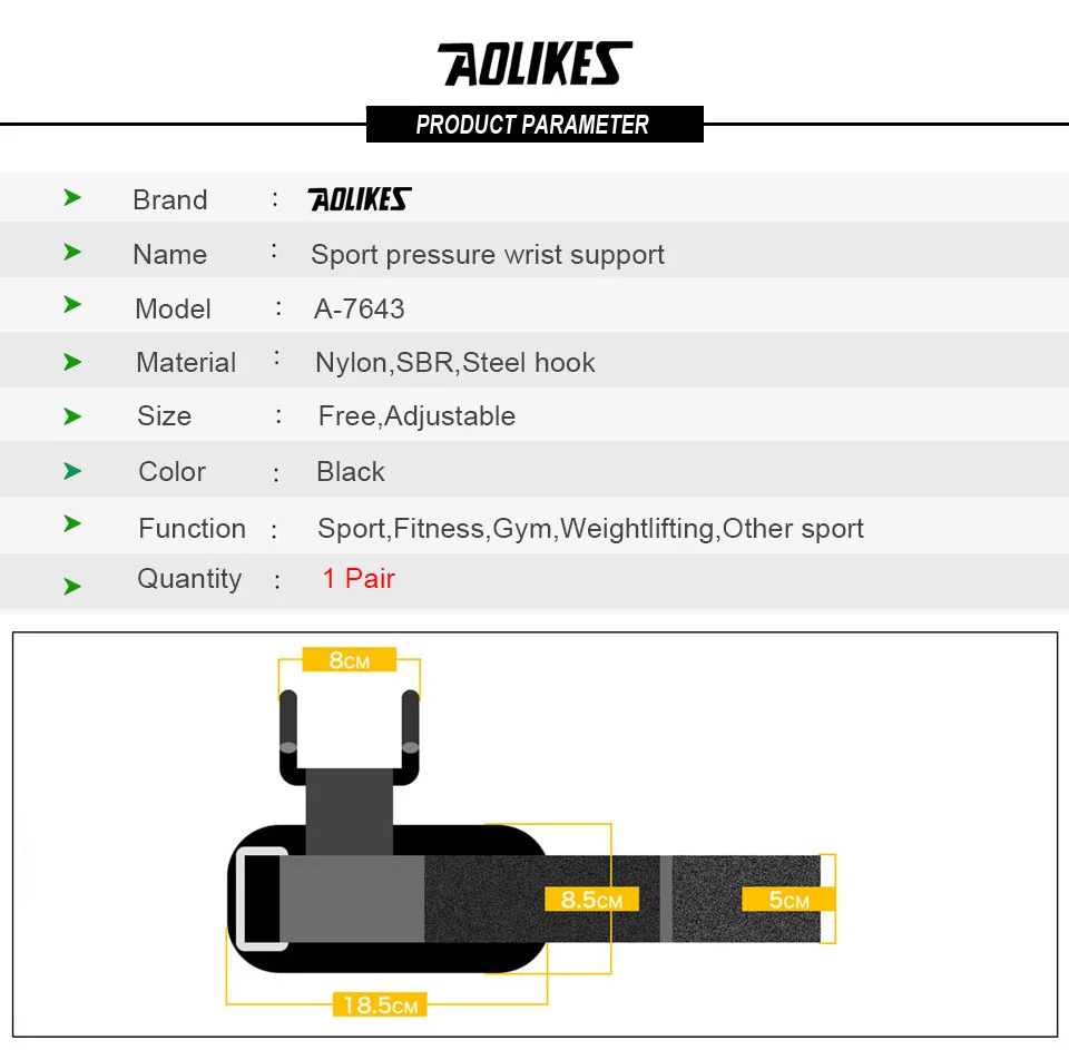 AOLIKES 2 шт./лот крюк для тяжелой атлетики Ручной Бар Наручные Ремни-перчатки тяжелая атлетика силовая тренировка тренажерный зал фитнес крюк поддержка подъема