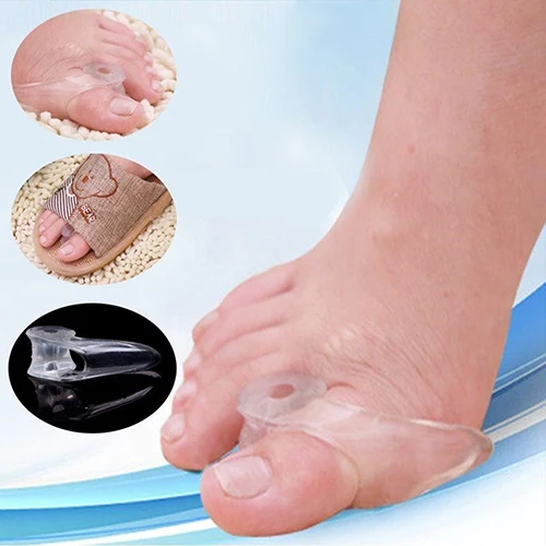 

2Pcs Soft Gel Pain Relief Stretcher Straightener Alignment Bunion Toe Separator Make Up