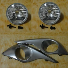 Передние противотуманные фары лампа противотуманных фар+ комплект чехлов Замена для Toyota Highlander 2011-2013