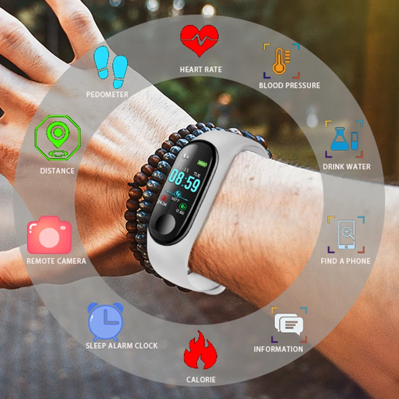 BANGWEI Sport Watch Women Waterproof Fitness Smart Watch Blood Pressure Heart Rate Monitor Pedometer SmartWatch For Android iOS