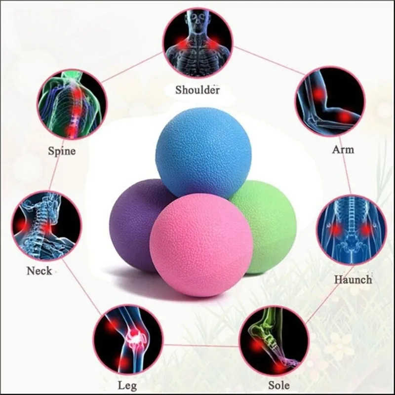 6,35 см мяч для Лакросса подвижный Миофасциальный триггер точечный релиз массаж тела Йога Фитнес Мячи