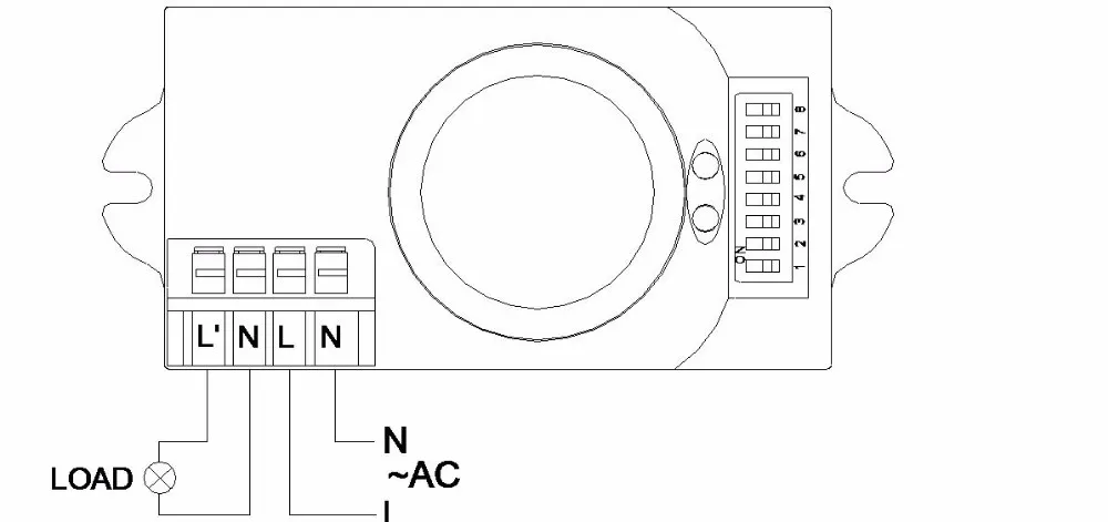 Стиль 220 V/AC-240V/AC 360 градусов индикатор датчика СВЧ-излучения переключатель индукционный микроволновый датчик движения Сенсор M001 ; зимняя обувь