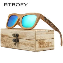 RTBOFY Sunglasses Men 2017 Original Polarized Wood Sunglasses Women Brand Designer Bamboo Sun Glasses For Men Oculos Eyewear