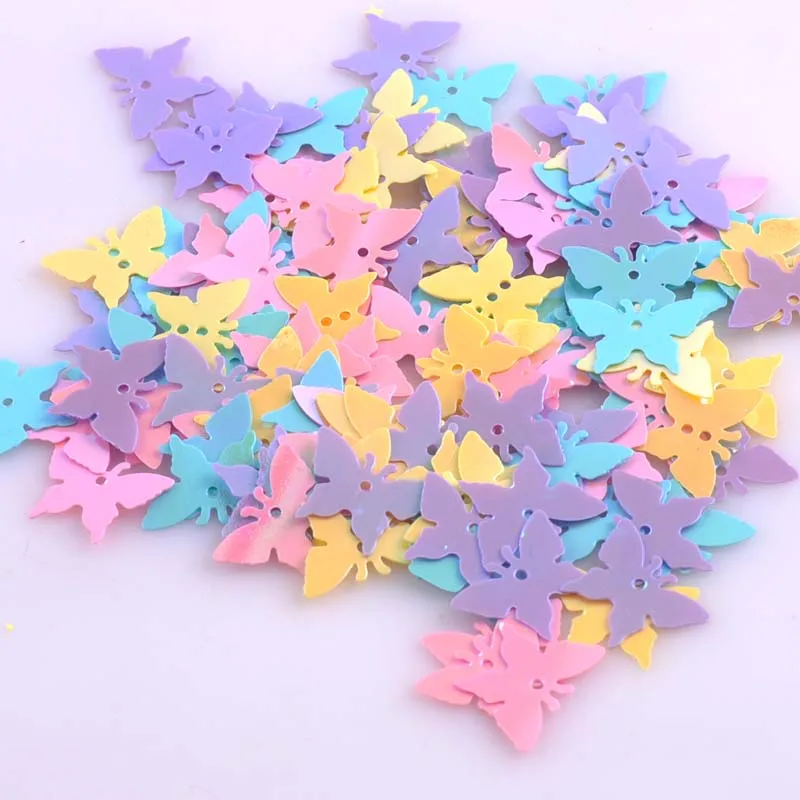 10g Mixed Butterfly Sequin Glitter Flake Multicolor Sequin For Crafts