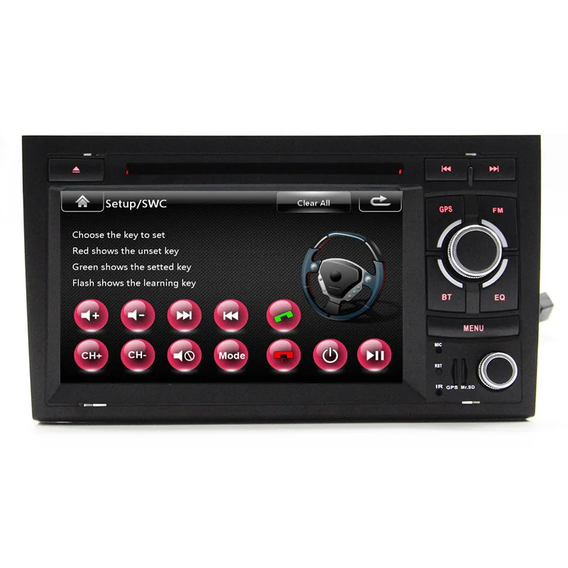 Free Ship Wince 6 0 Car DVD Player GPS Navigation head unit For Audi A4 S4