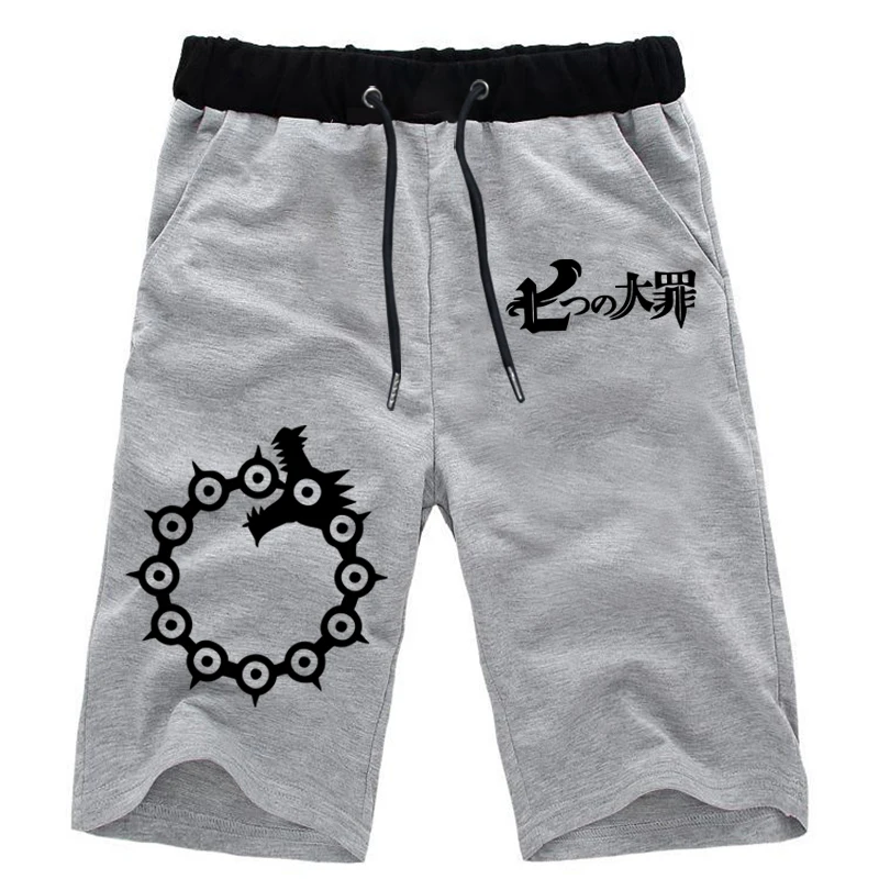 

2019 Fashion Sports Sweat Breathable Pants Students The Seven Deadly Sins Cotton Sports Short Pants Jogger Jogging Short Pants