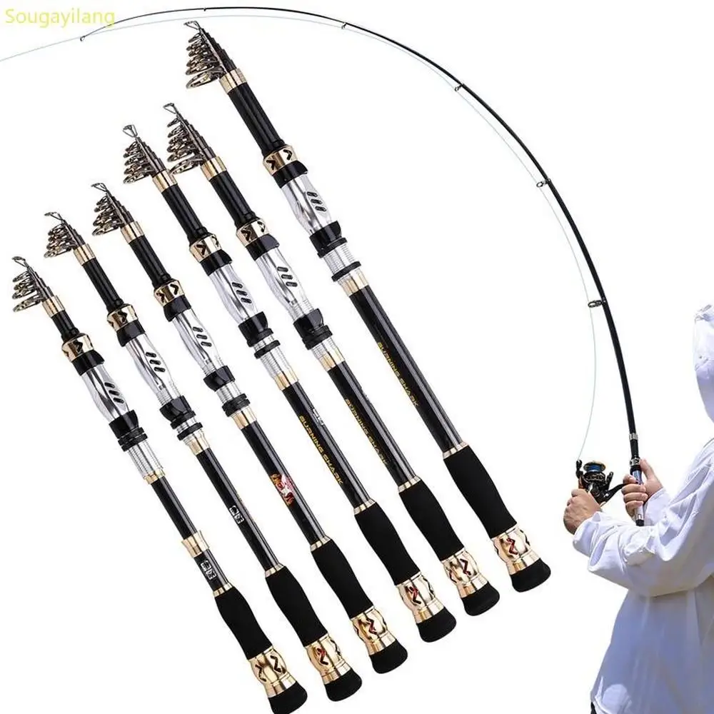 Sougayilang рыболовные удочки сверхвысокого веса из углеродного волокна 1,8-3,6 м телескопические рыболовные палки для морской пресноводной рыбалки Tacket