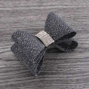 30pcs//lot 16colors Newborn Luxe Gold Dust Kids PVC Hair Bows no clips