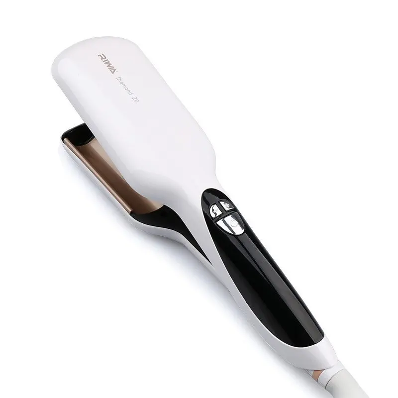 

RIWA Electric Hair crimping iron 28mm diameter Tourmaline ceramic Rapid heating curler Fashion styling tools