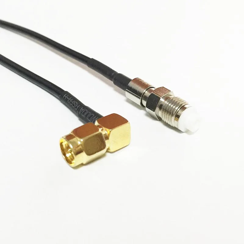 Коаксиальный кабель разъем SMA типа папа под прямым углом FME Мама RG174 отрезок 20 см 8
