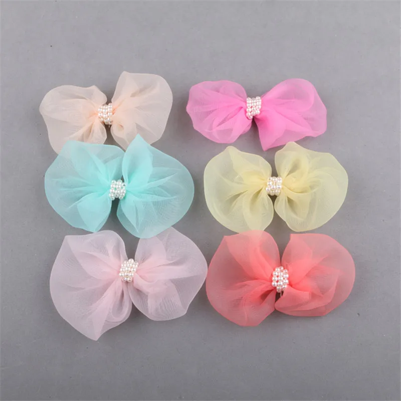 

Wholesale 40PCs Miracle Lace Chiffon Ribbon Bows Button Patch Sticker Craft Girl Women Hair Jewelry Garment Shoes Headband Decor