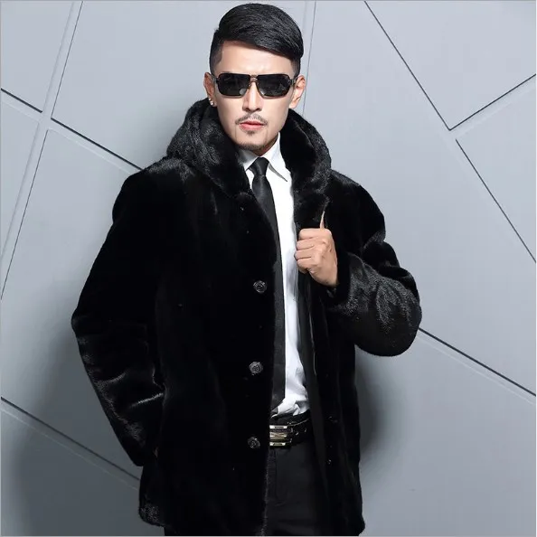 Manteau femme hiver теплое Черное пальто для мужчин 2018 из искусственного меха 6XL Плюс