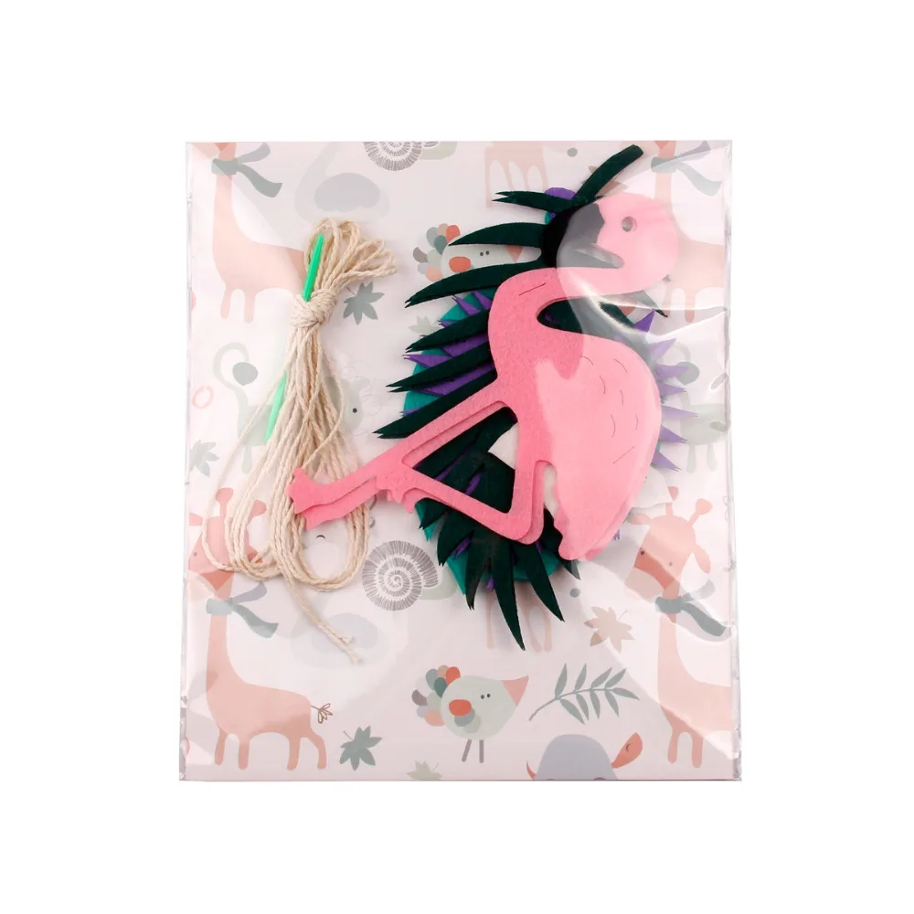 QIFU Фламинго кокосовые листья день рождения подвесная гирлянда из флажков Рождество деко для дома год Брошь маленький цветок из прозрачного хрусталя