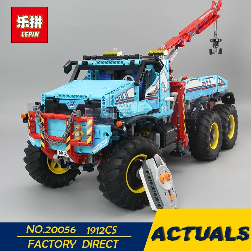 

LEPIN 20056 1912Pcs Technic Series The Ultimate All Terrain 6X6 Remote Control Truck Set Building Blocks Bricks Toy Clone 42070