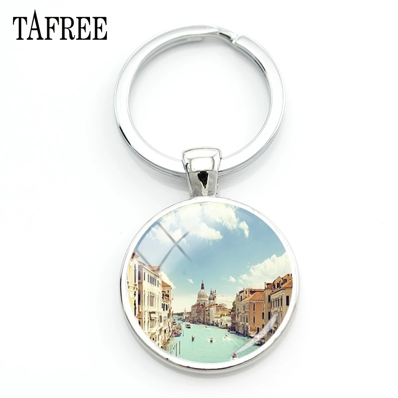 TAFREE знаменитый Венецианский пейзаж брелок красивые здания ключевая цепочка изображений большие туристические аттракционы большие ювелирные изделия FA212 - Цвет: FA214