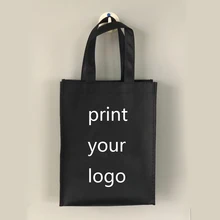 100 шт., Пользовательский логотип Сумка-тоут сумки Сумки для покупок уход за обувью, сумки в руку