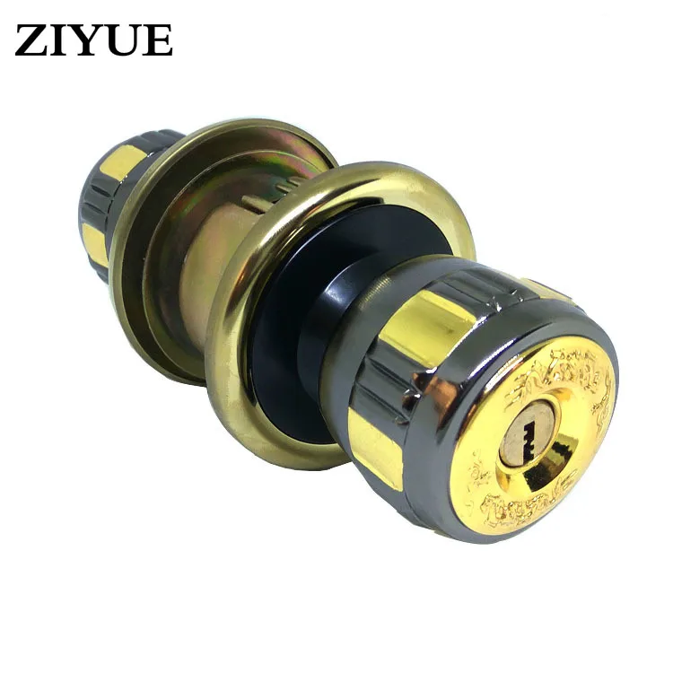 Free Shipping Zinc Alloy Chamber Wood Door Lock Copper Lock Core Ball Spherical Lockin Locks