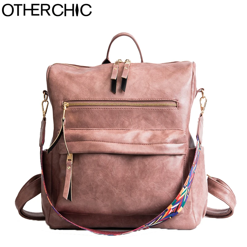 OTHERCHIC бренд рюкзак женский большой A4 искусственная кожа дорожные рюкзаки сумки